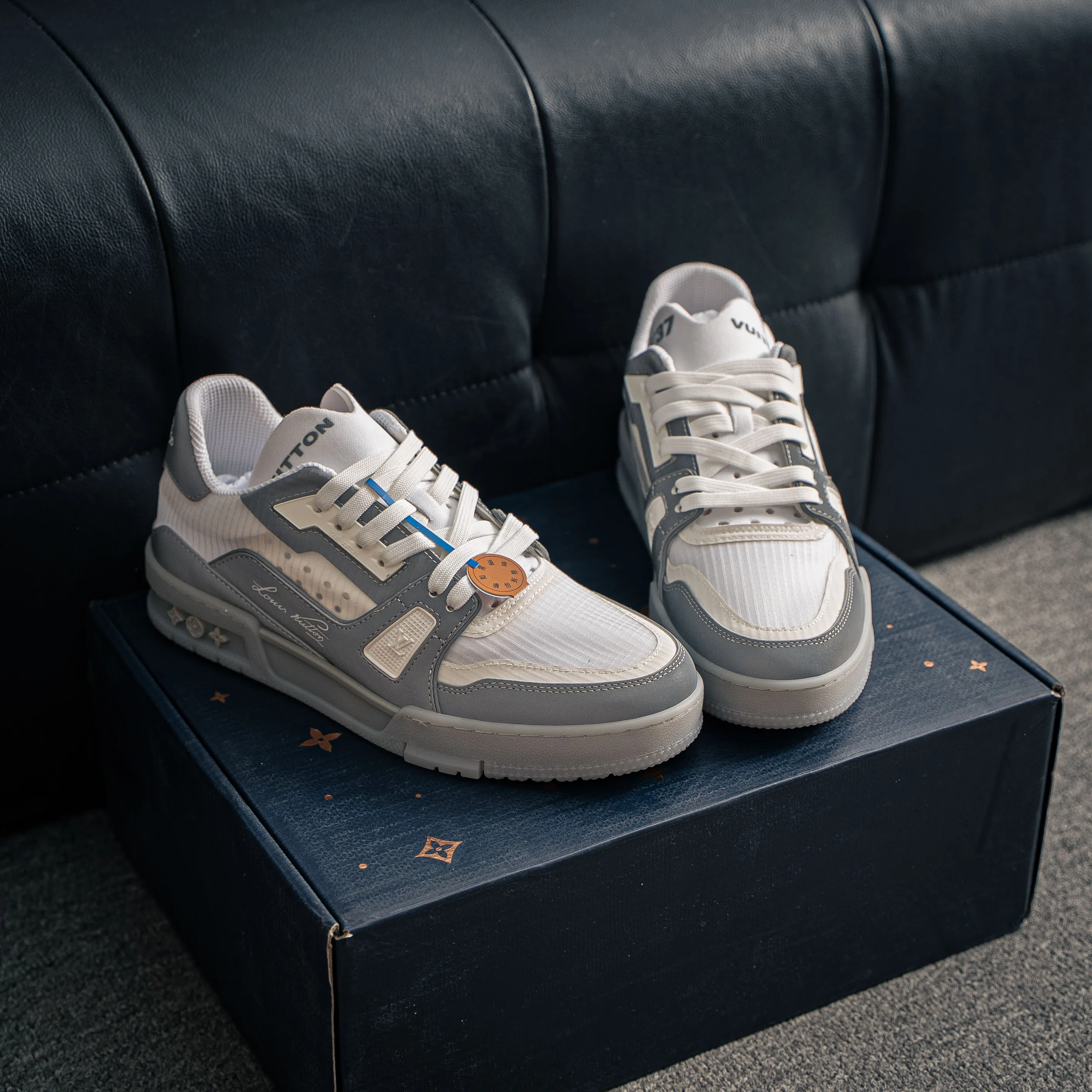 【YS 】 Premium LOUIS VUITTON LV Trainer CUP Mesh Breathable Shoes ✦ ， 37 Series ✦ + Shoes
